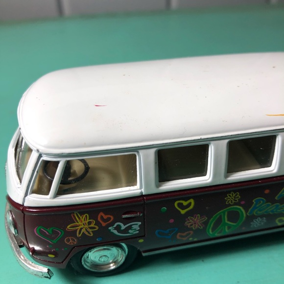 1962 Volkswagen Bus Hippie Van 5” Die-Cast ☮️ - Picture 9 of 15